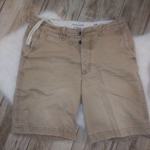 Abercrombie & Finch Khaki cargos button fly -36